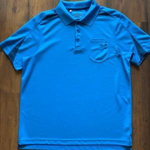 Men’s large Under Armour heatgear polo